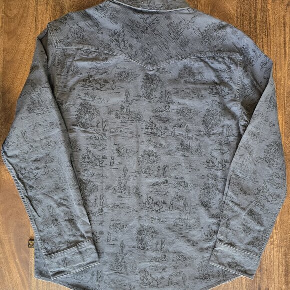 NWT Howler Brothers Posse Carbon Sheridan Flannel Shirt (M) - Picture 3 of 5